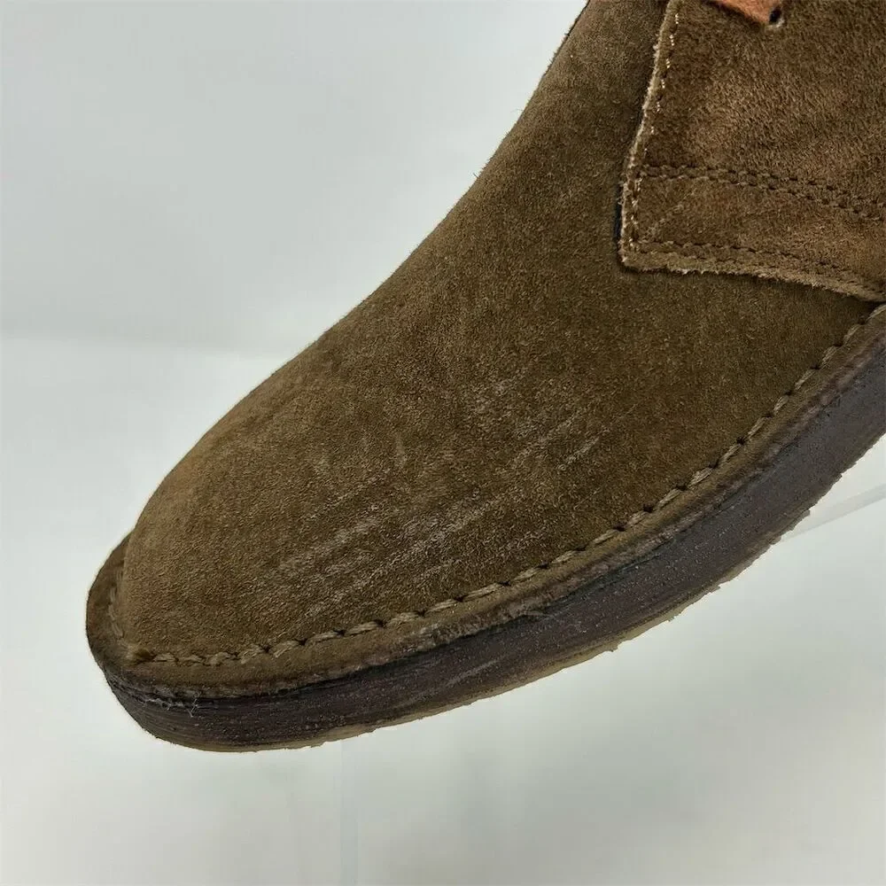 MG Italian Made Lace Up Chukka Boots Size 39 Brown Suede Lace Up Casual